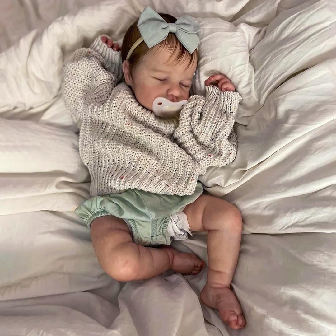 Full Silicone Baby Doll-20 in Reborn Baby Dolls Silicone Full Body Vinyl, Realistic Babys Doll, Anatomically Correct Girl, Real Life Reborn Dolls with Accessories