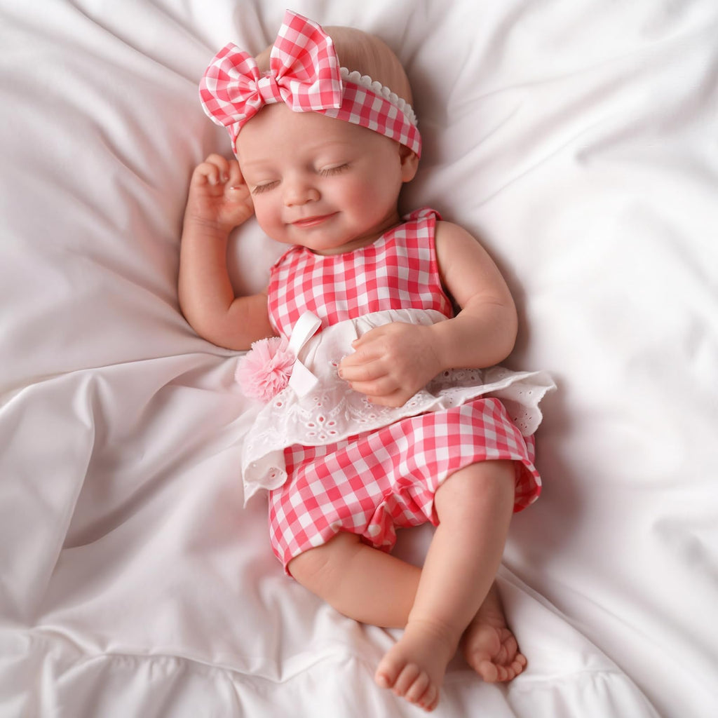 BABESIDE Silicone Baby Doll - 16" Sleeping Reborn Baby Dolls Silicone Full Body, Anatomically Correct Newborn Real Life Baby Doll with Feeding Kit & Gift Box for Kids Age 3+