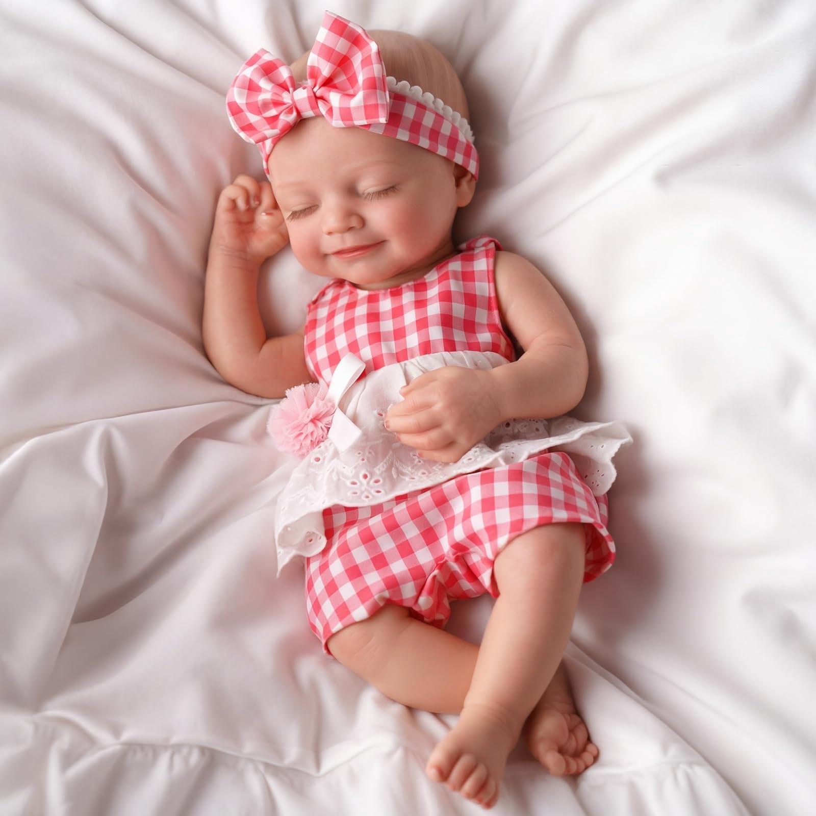 BABESIDE Silicone Baby Doll - 16" Sleeping Reborn Baby Dolls Silicone Full Body, Anatomically Correct Newborn Real Life Baby Doll with Feeding Kit & Gift Box for Kids Age 3+