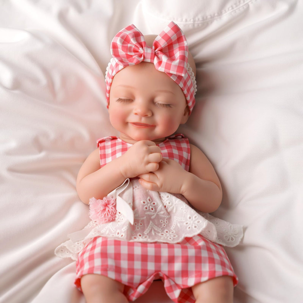 BABESIDE Silicone Baby Doll - 16" Sleeping Reborn Baby Dolls Silicone Full Body, Anatomically Correct Newborn Real Life Baby Doll with Feeding Kit & Gift Box for Kids Age 3+